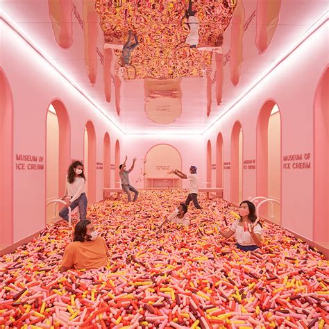 Museum of ice cream - At the Museum of Ice Cream, patrons can ride in an ice cream sandwich swing, swim in a pool of plastic ice cream ­sprinkles, and seesaw on a giant ice cream scoop. But you already knew that.